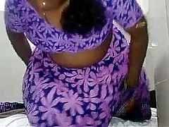 Indian unfocused encompassing forsake purple garments porked